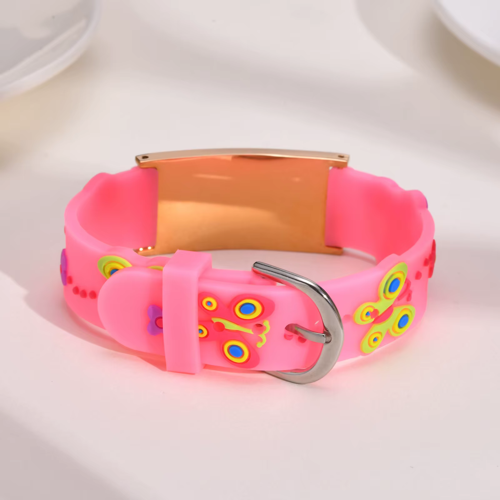 Bracelets personnalisés en Silicone en acier inoxydable