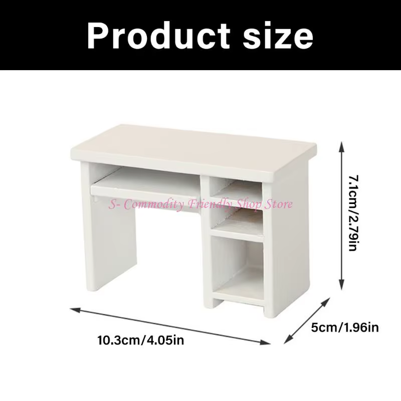 85ae 1/12 Scale Dollhouses Office bureau paire chaises avec disposition interchangeable pour les affichages miniatures