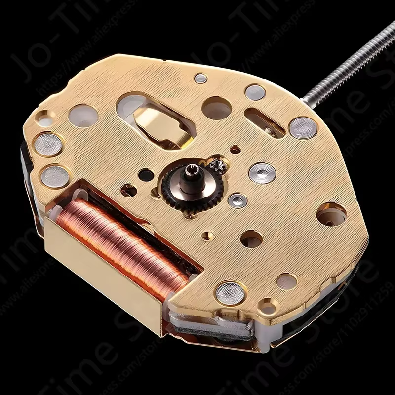 Miyota Super 2035 mouvement à Quartz doré 3 aiguilles accessoire de haute qualité boîtier en argent pièce d'origine pour la réparation de montres