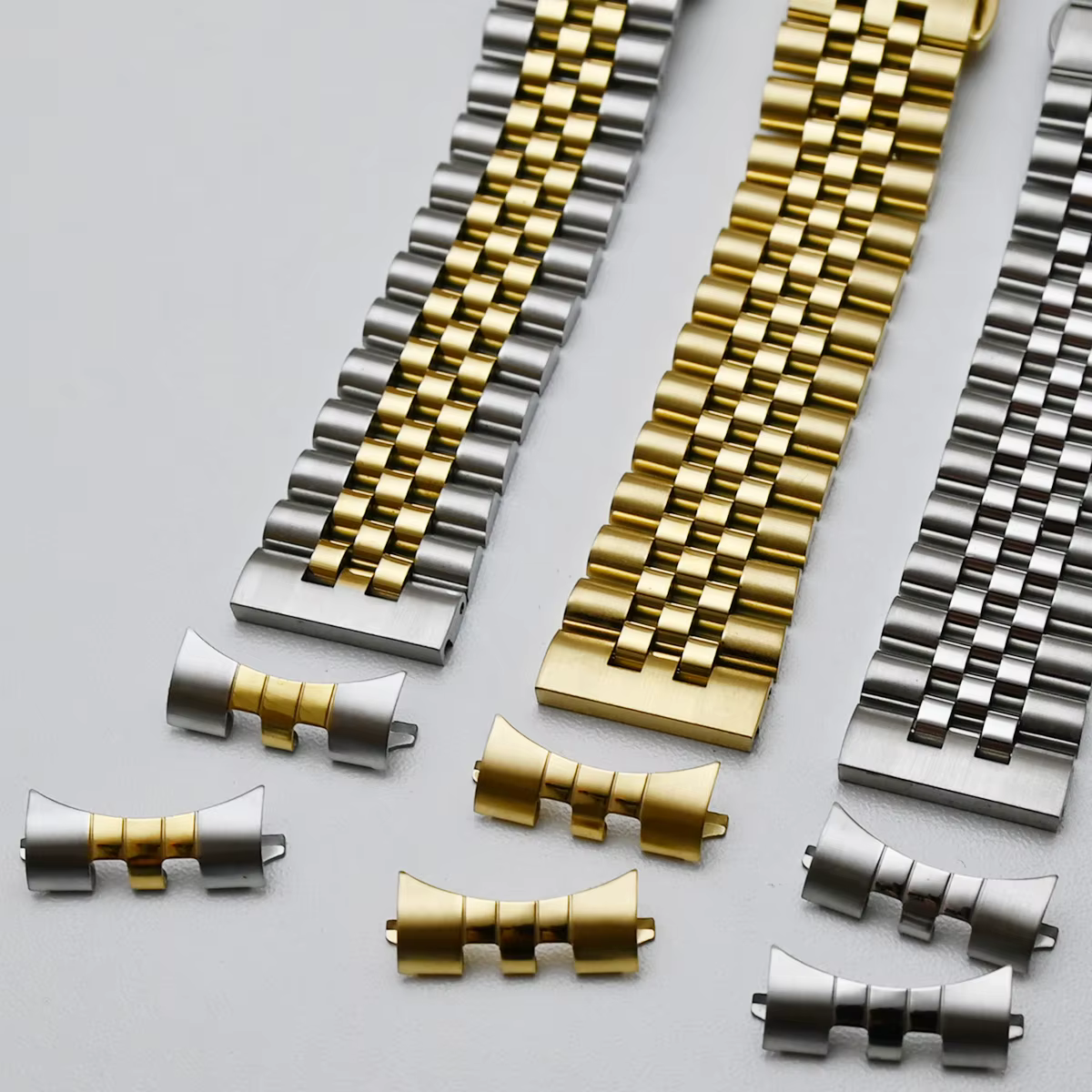 Bracelet de montre à extrémité incurvée Jubilee