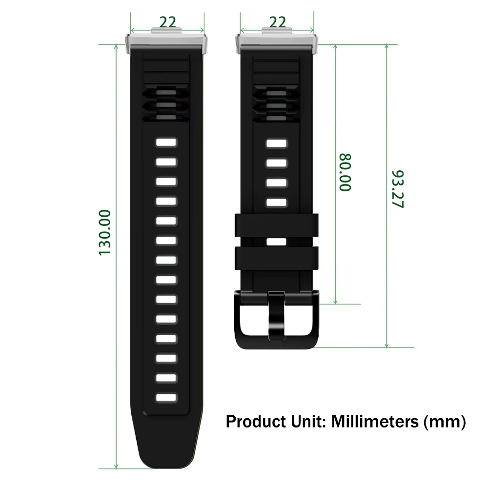 Bracelet de remplacement en silicone pour montre connectée Huawei Watch Fit 5 4 3