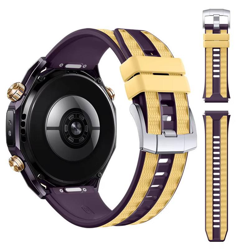 Bracelet en Silicone officiel bicolore pour Huawei Watch Ultimate 2