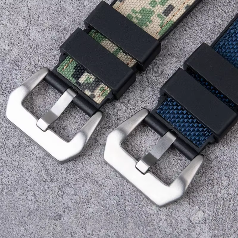 Bracelets de montre en toile et caoutchouc