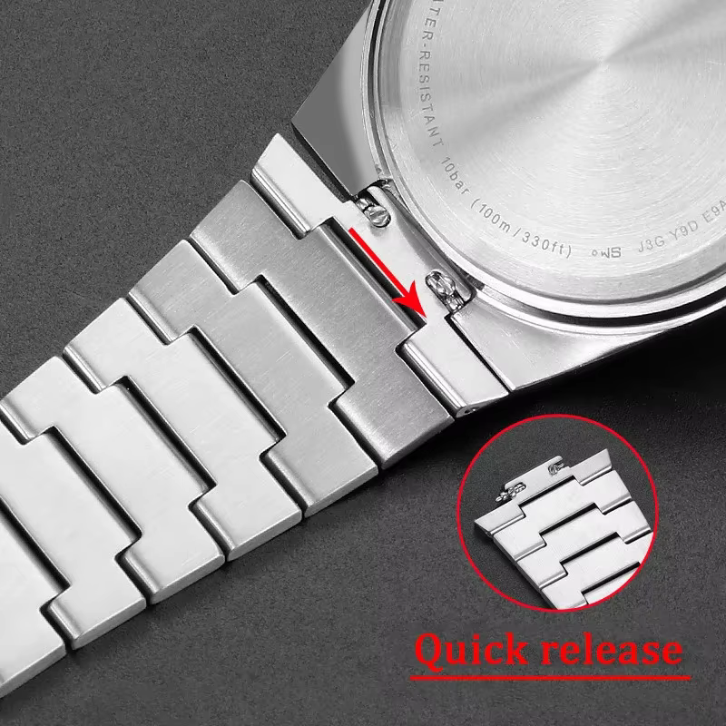 Bracelet en acier inoxydable massif pour Tissot PRX série 35MM/40MM