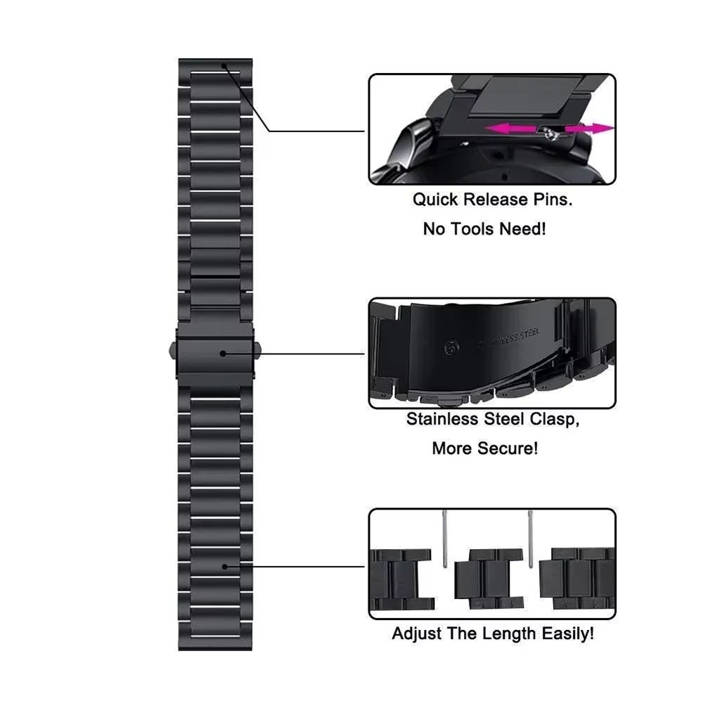 Bracelet métallique en acier inoxydable