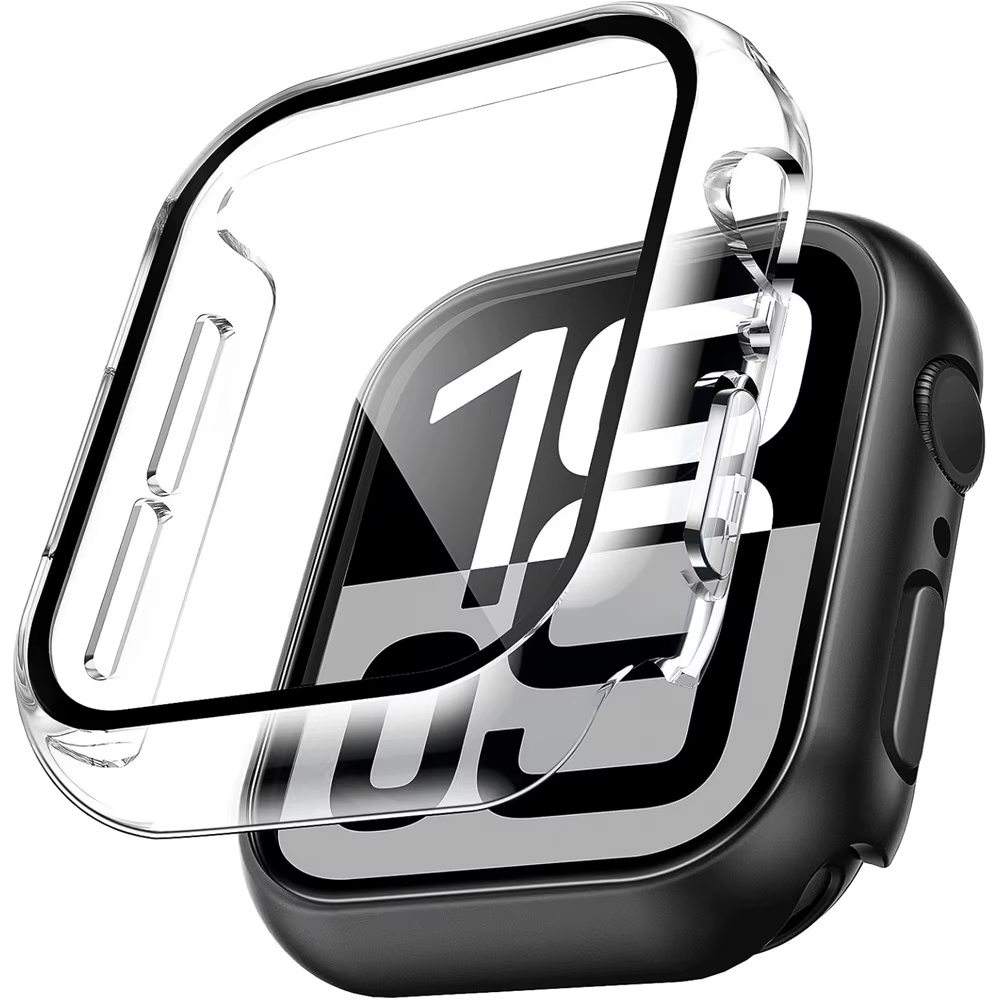 Verre + couvercle pour boîtier de montre Apple 10 9 8 7 6 SE 5 accessoire iWatch protecteur d'écran série