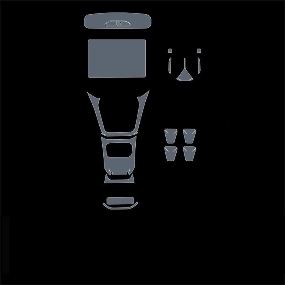 Film de protection transparent anti-rayures pour tableau de bord multimédia GPS, accessoires de voiture pour modèles Peugeot 2008 22-25