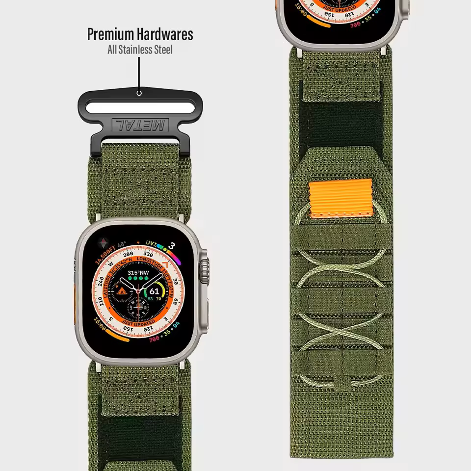 Bracelet de montre en nylon pour Apple Watch Ultra 3/Ultra 2 49 mm