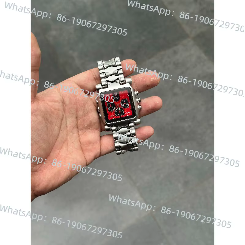 Original nouveau carré grand cadran étanche lumineux mode tendance montre pour hommes