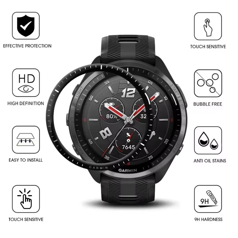 Protecteur d'écran en film incurvé 3D pour Garmin Forerunner 965