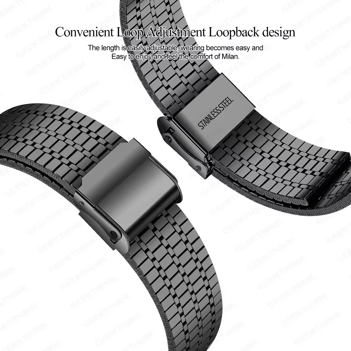 Bracelet à maillons pour montre apple 8 7 45mm 41mm SE 6 5 4 44mm 40mm