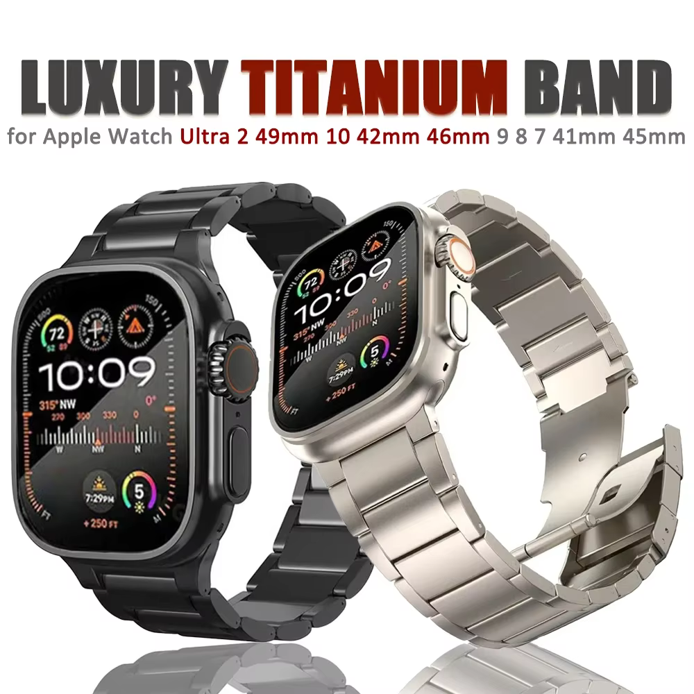 Bracelet en titane pour homme pour Apple Watch Ultra 2