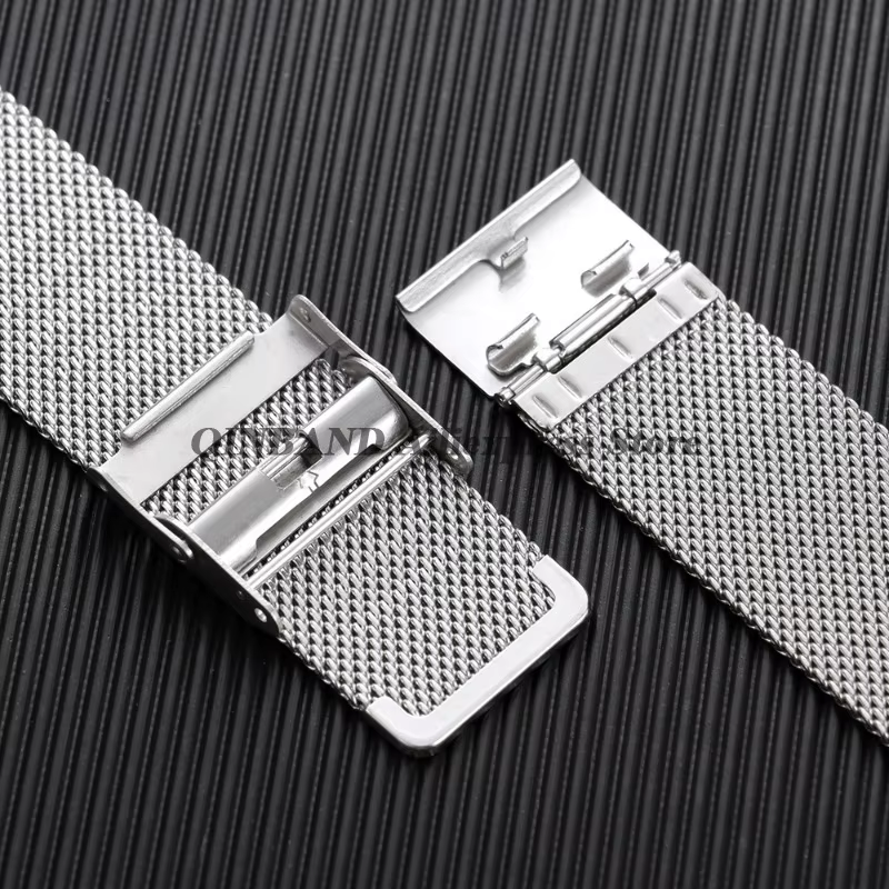 Bracelet de montre intelligente à libération rapide en maille milanaise