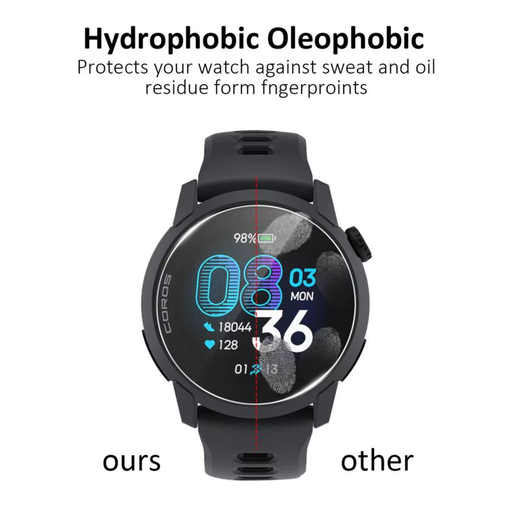Verre transparent HD 2.5D pour montre intelligente Coros Pace 2 4 3 PRO