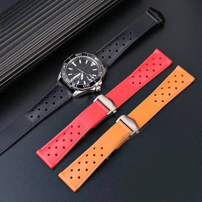 Bracelet de montre de sport en caoutchouc et Silicone pour TAG heuer MONACO F1 CAZ201 WAZ2113 CAZ1010 CARRERA formule