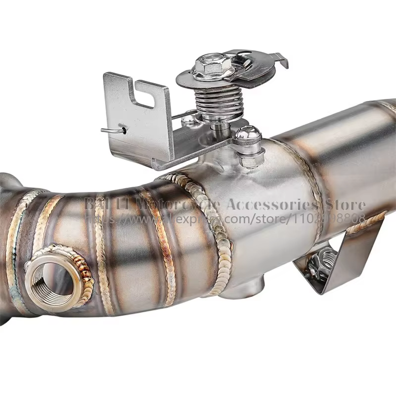Tuyau de raccordement intermédiaire d'échappement avec valve pour moto DUKE 790, Duke 890, 890R, 790 Adventure R, Duke 790 R Rally