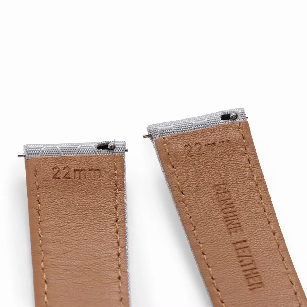 20mm 22mm lisse véritable Nylon tissé toile Bracelet de montre pour Perlon pour Omega