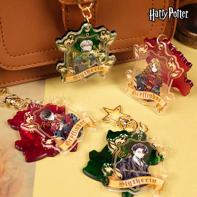 Harry Potter acrylique porte-clés jouets cadeaux de fête dessin animé sac ornements décoration pour amis filles Fans cadeaux