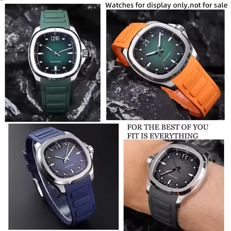 Bracelet de montre en caoutchouc pour Mido M049 Multifort TV