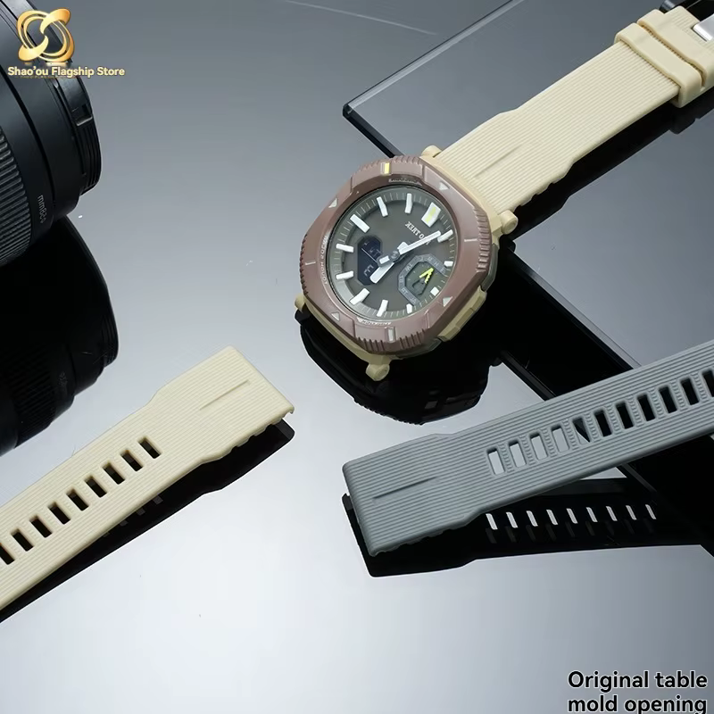 Bracelet de montre en résine et caoutchouc pour hommes