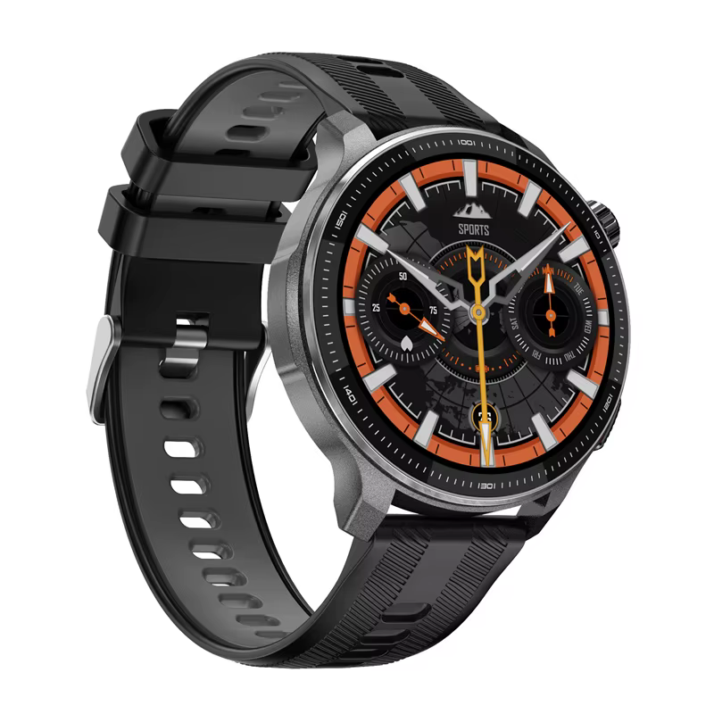 Hommes montre intelligente GPS positionnement cartes téléchables boussole Bluetooth appel Sports de plein air