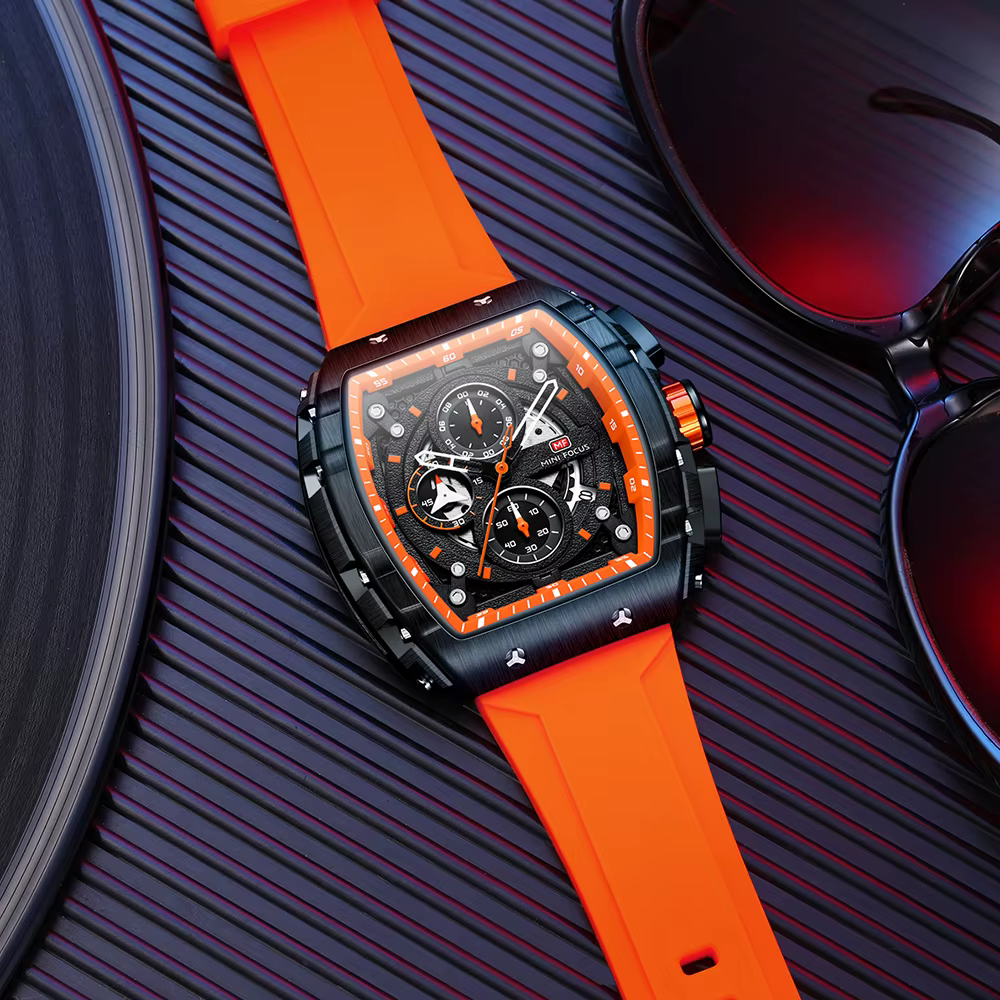 MINI FOCUS-Montre à Quartz pour Homme, Marque de Luxe, Chronographe, dehors