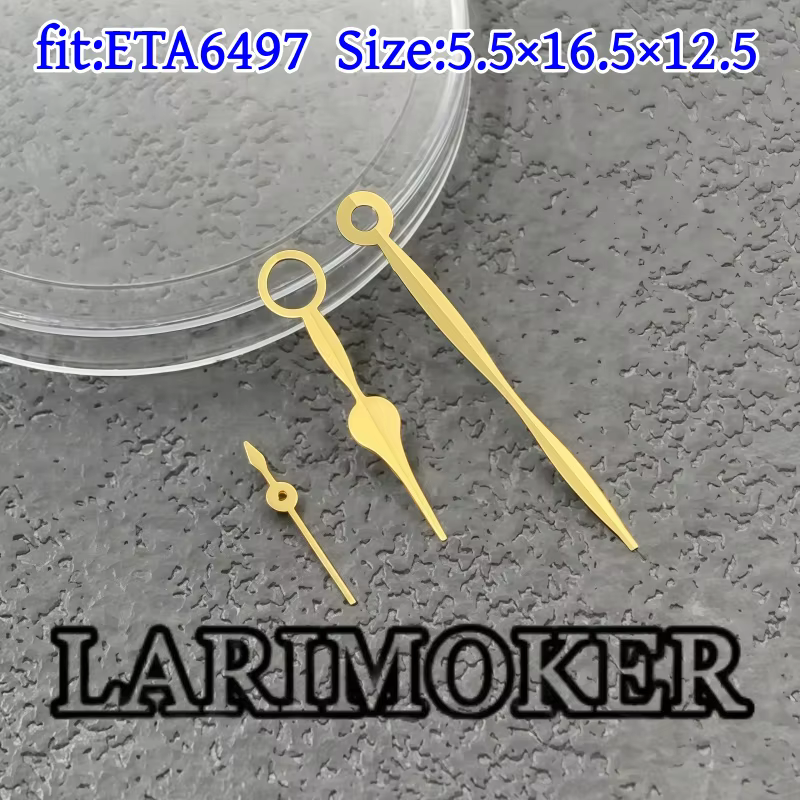 LARIMOKER ETA6497 aiguilles de montre or Rose blanc bleu noir argent et or