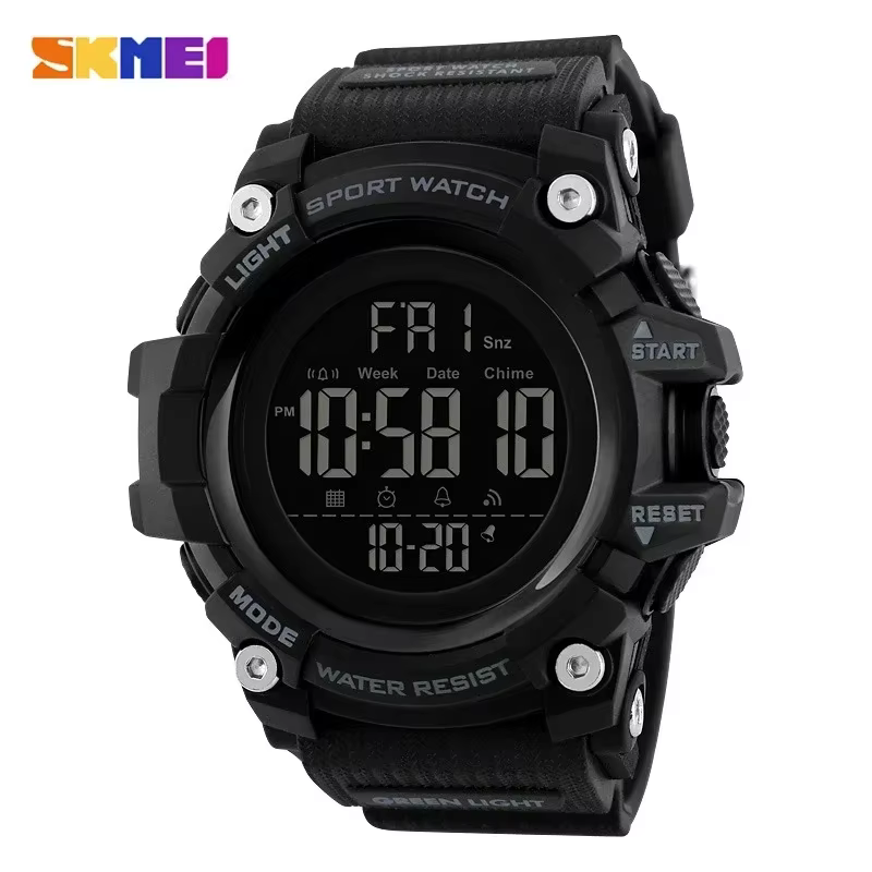 SKMEI 1384 montre électronique de Sport étanche pour hommes montres-bracelets numériques militaires