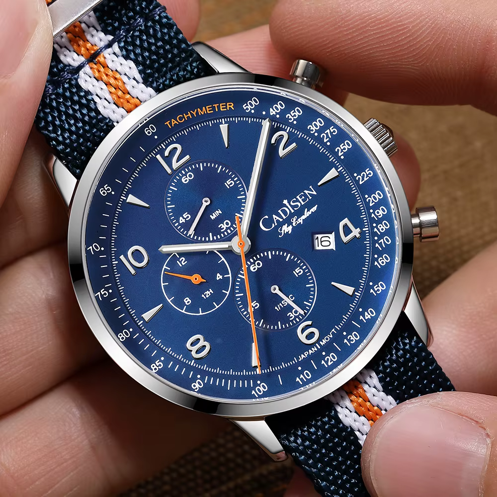 CADISEN montres pour hommes montre à Quartz de luxe
