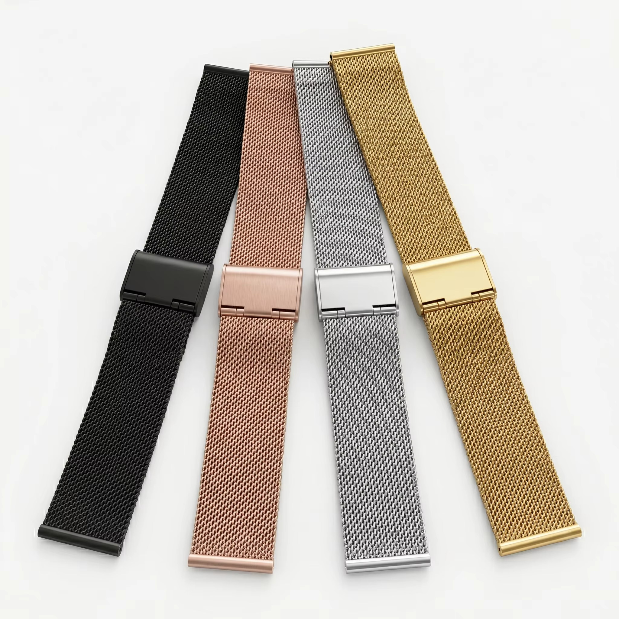 Bracelet de montre à boucle milanaise pour hommes et femmes