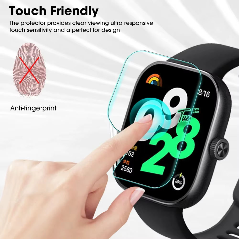 Protecteurs d'écran flexibles pour Xiaomi Redmi Watch 6 5 Active Lite HD