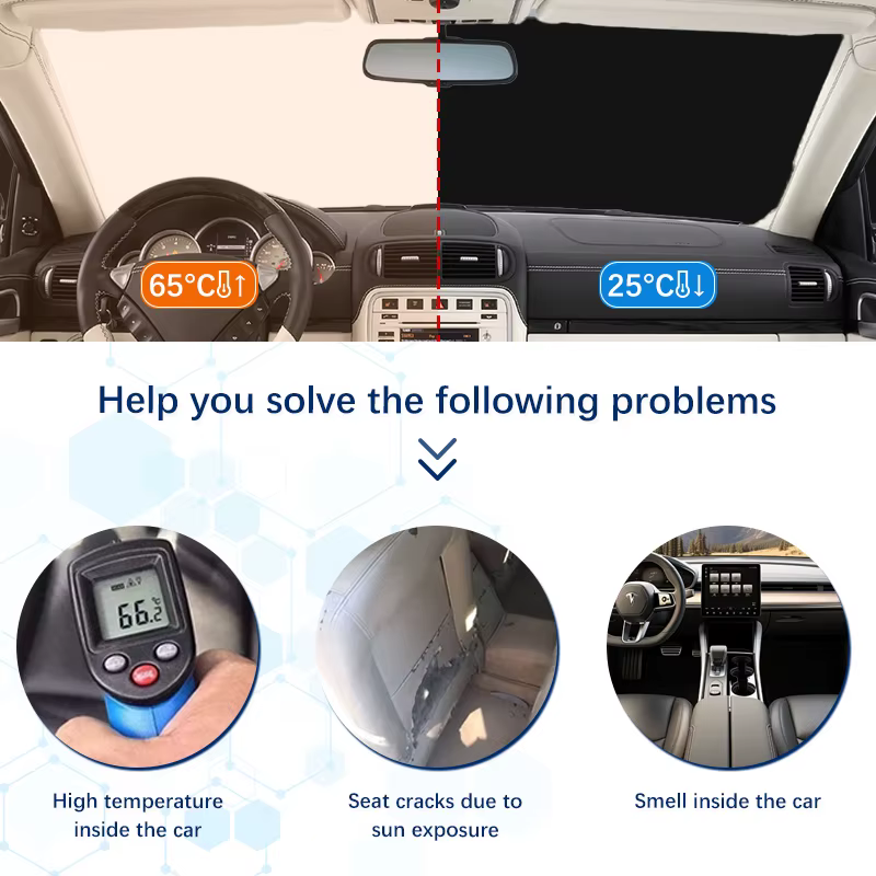 Accessoires de pare-brise de voiture pour VW Volkswagen, pare-soleil, pare-soleil, protecteur, T-Roc, 2017, 2018, 2019, 2020, 2021, 2022, 2023, 2024, 2025