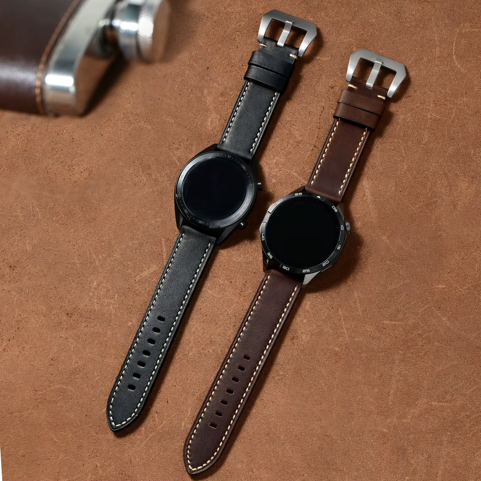 Bracelet de montre en cuir véritable pour Panerai