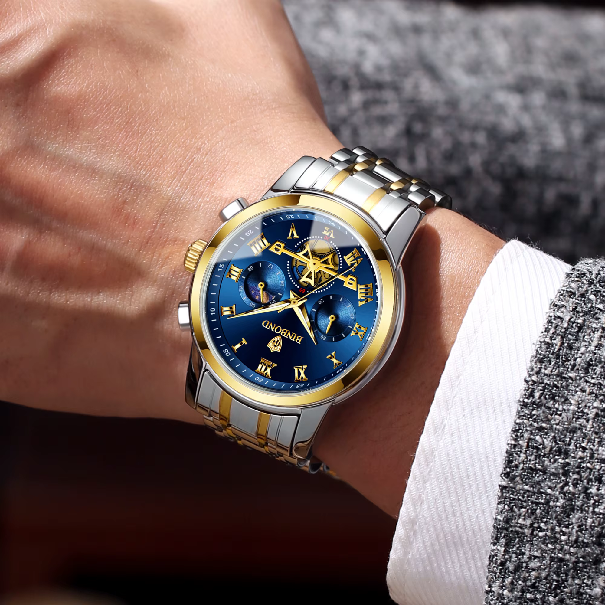 Montre chronographe pour homme BINBOND