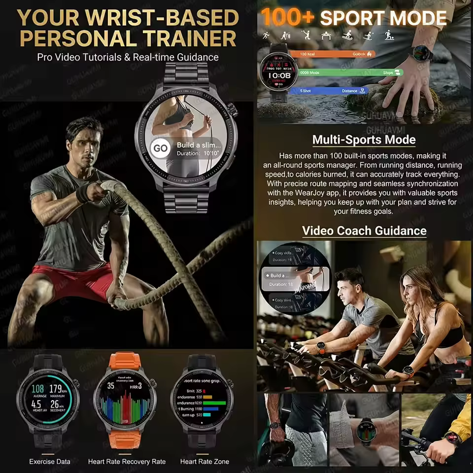 Nouvelle montre connectée GPS 2026 avec cartes hors ligne pour sports de plein air