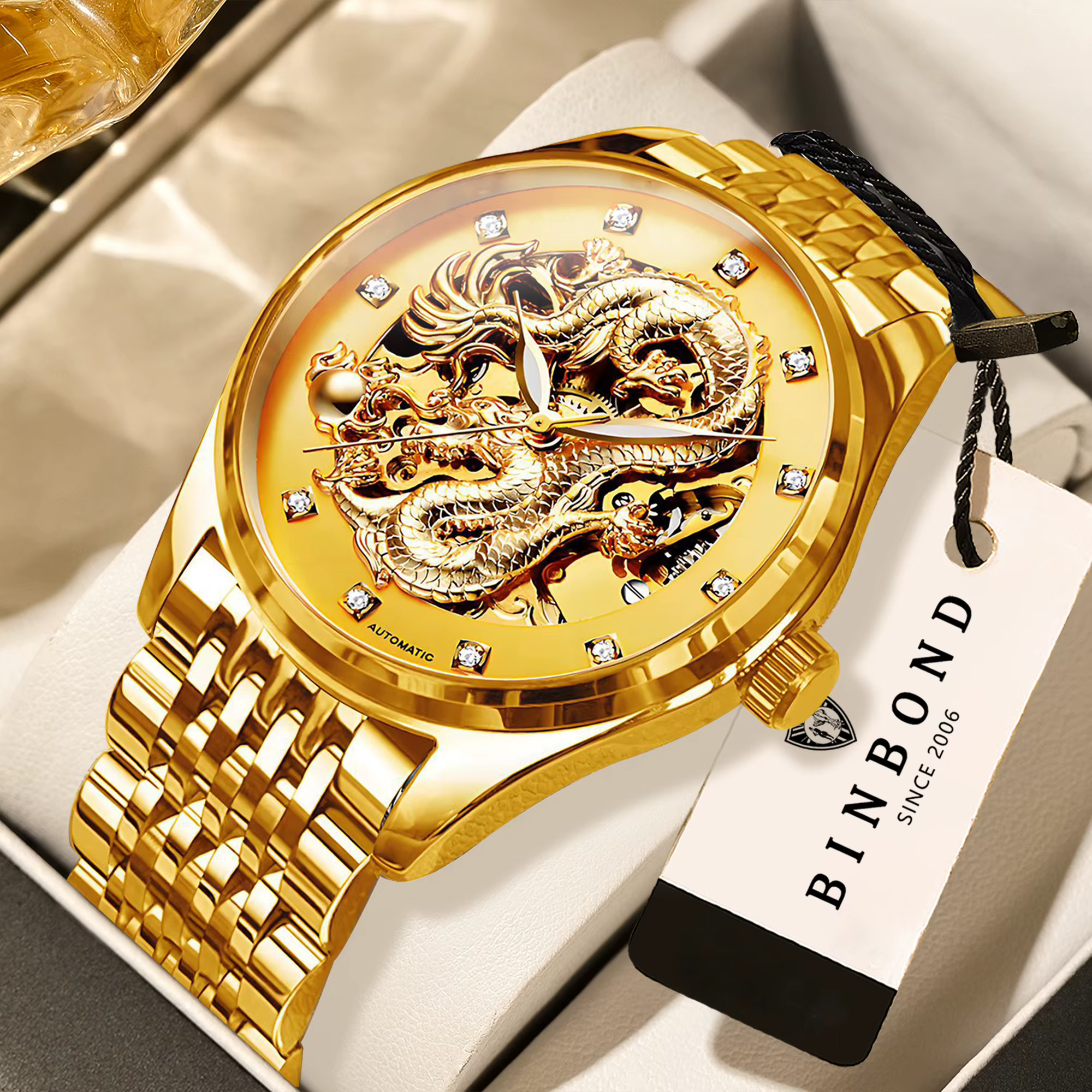 Montre automatique pour homme BINBOND