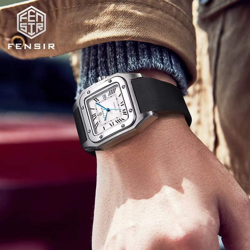 Nouvelle montre carrée pour hommes d'affaires