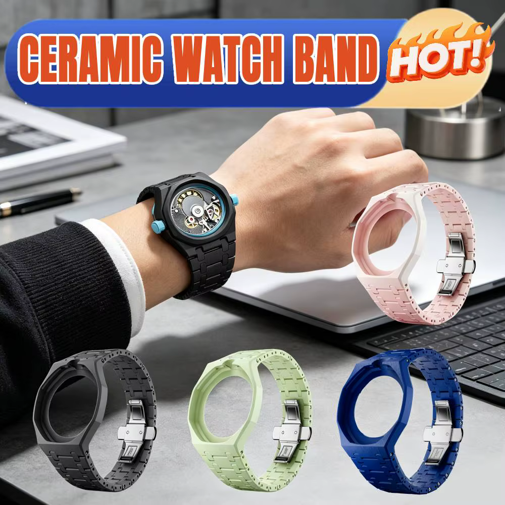 Bracelet de montre en céramique pour S-watch x AP Royal POP