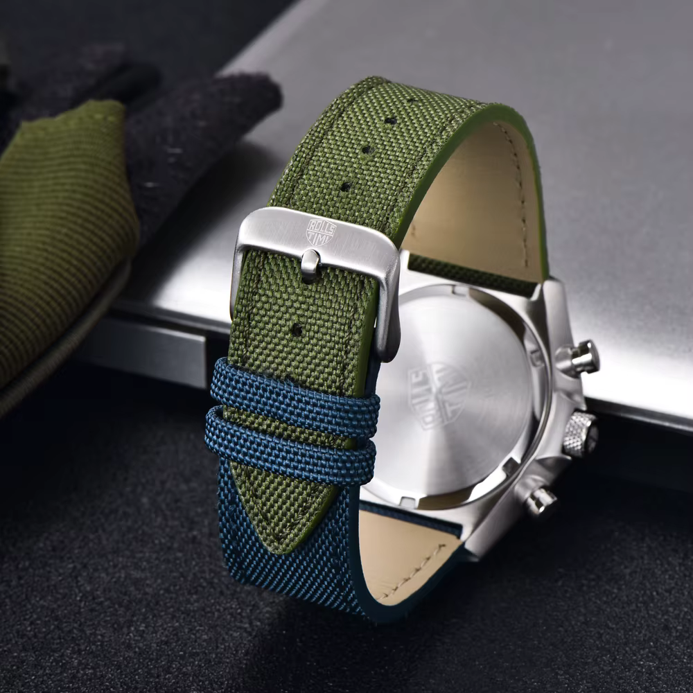 Montres pour hommes 2026 RollsTimi Nouvelle montre à quartz en nylon tendance