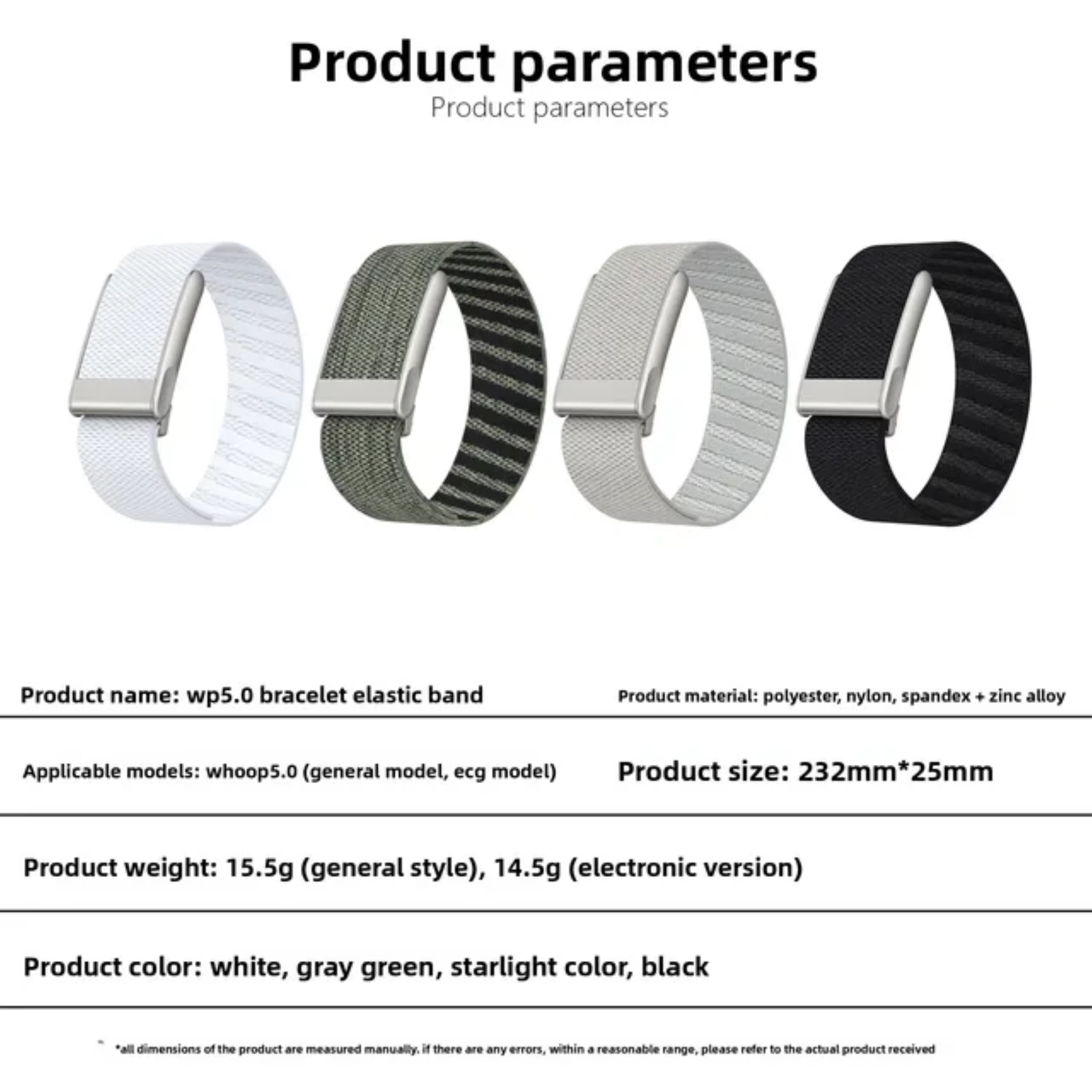 Whoop 5.0 bracelets de montre boucle bandes souples compatible