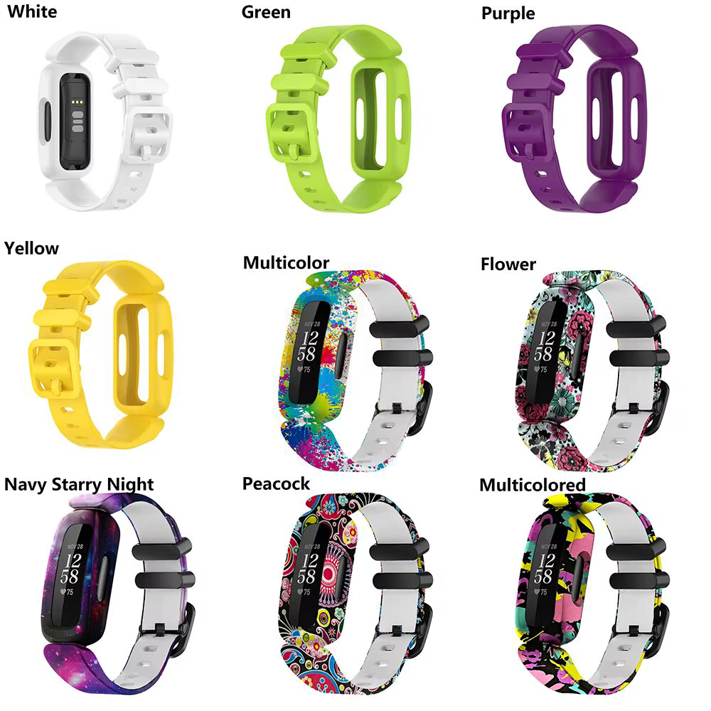 Bracelet de rechange en silicone pour Fitbit Zan3 et Inspire 2