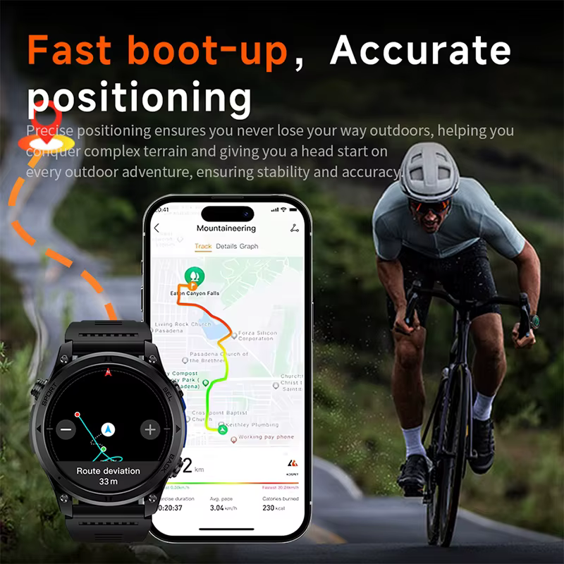 Nouvelle montre connectée GPS 2026 avec suivi de trajet