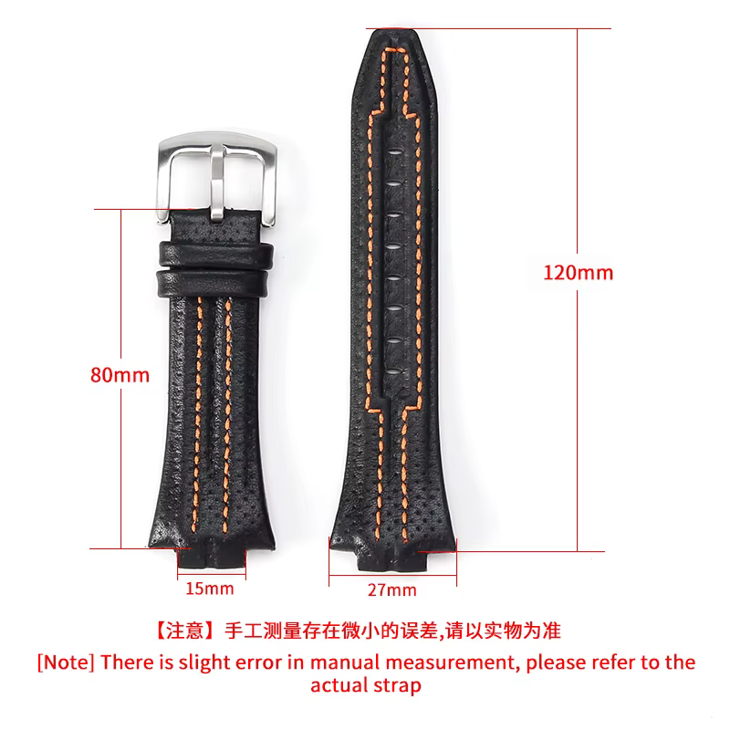 Bracelets de montre en cuir véritable pour Seiko Sportura SNL029P2 SNL021P1 SNA595P2 SNL017P1