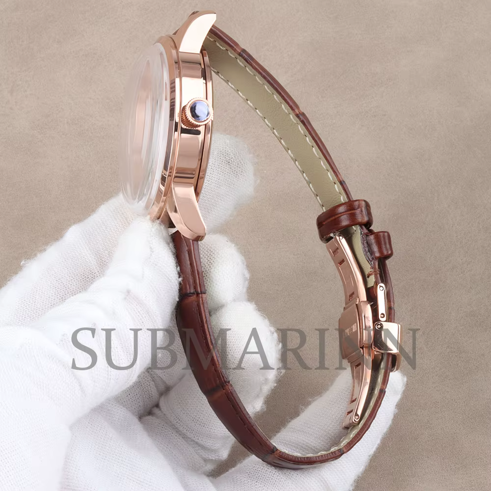 Boîtier de montre en verre arqué 40 mm