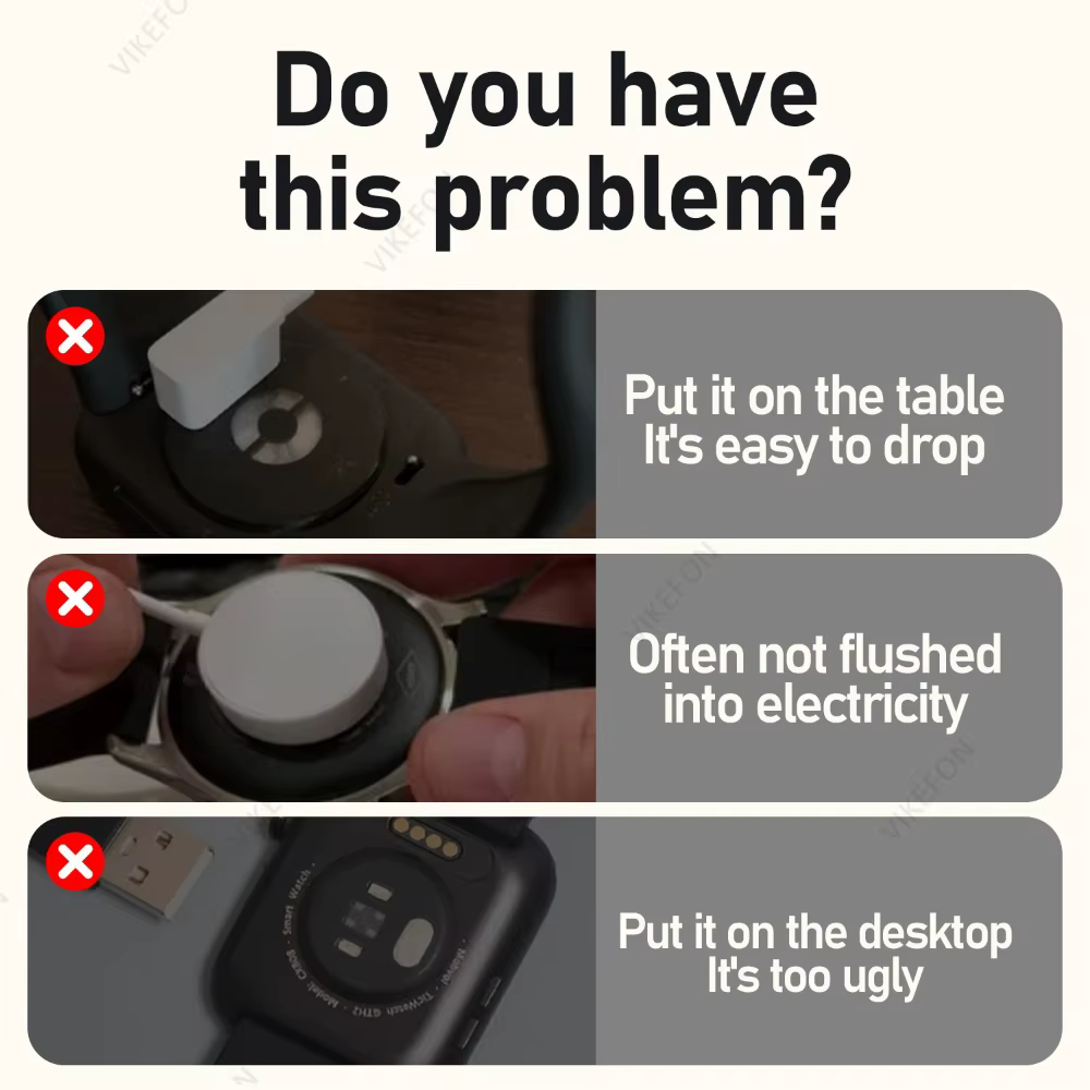 Support de chargeur sans fil pour montre intelligente