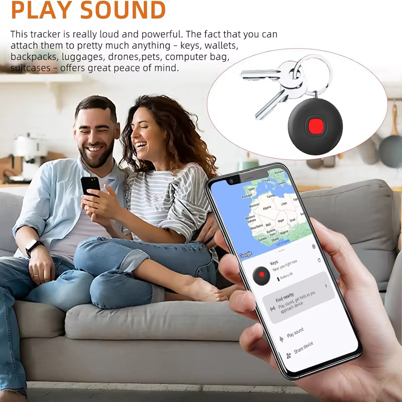 Traceurs Bluetooth Android Air Tracker : Balise intelligente compatible avec l'application Google Find Hub pour localisation et suivi d'objets