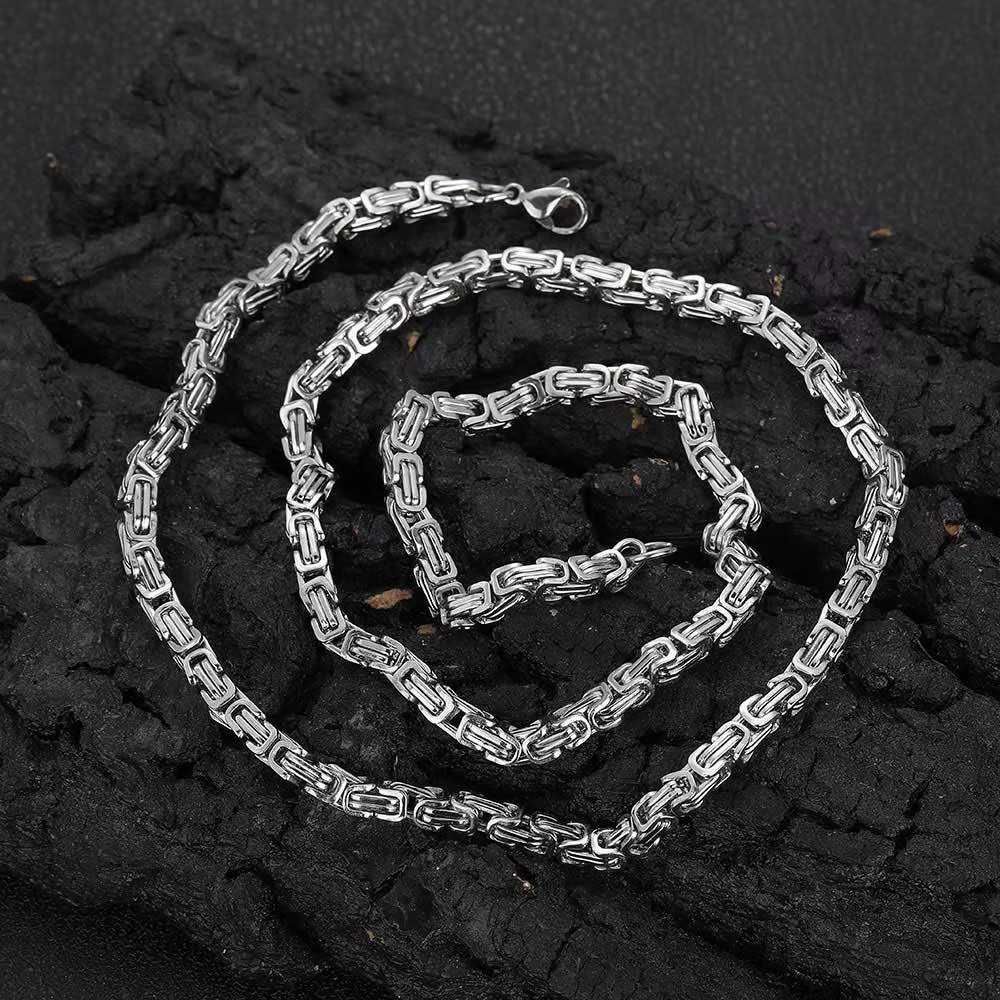 Nouveaux charms en argent sterling 925 et or 18 carats, collier et bracelets à chaîne exquise de 5 mm, pour homme et femme, ensemble de bijoux tendance, cadeaux de fêtes