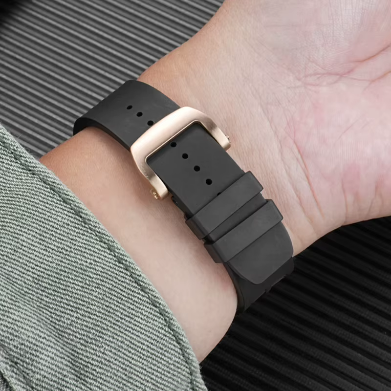 Bracelet de montre en caoutchouc fluoré