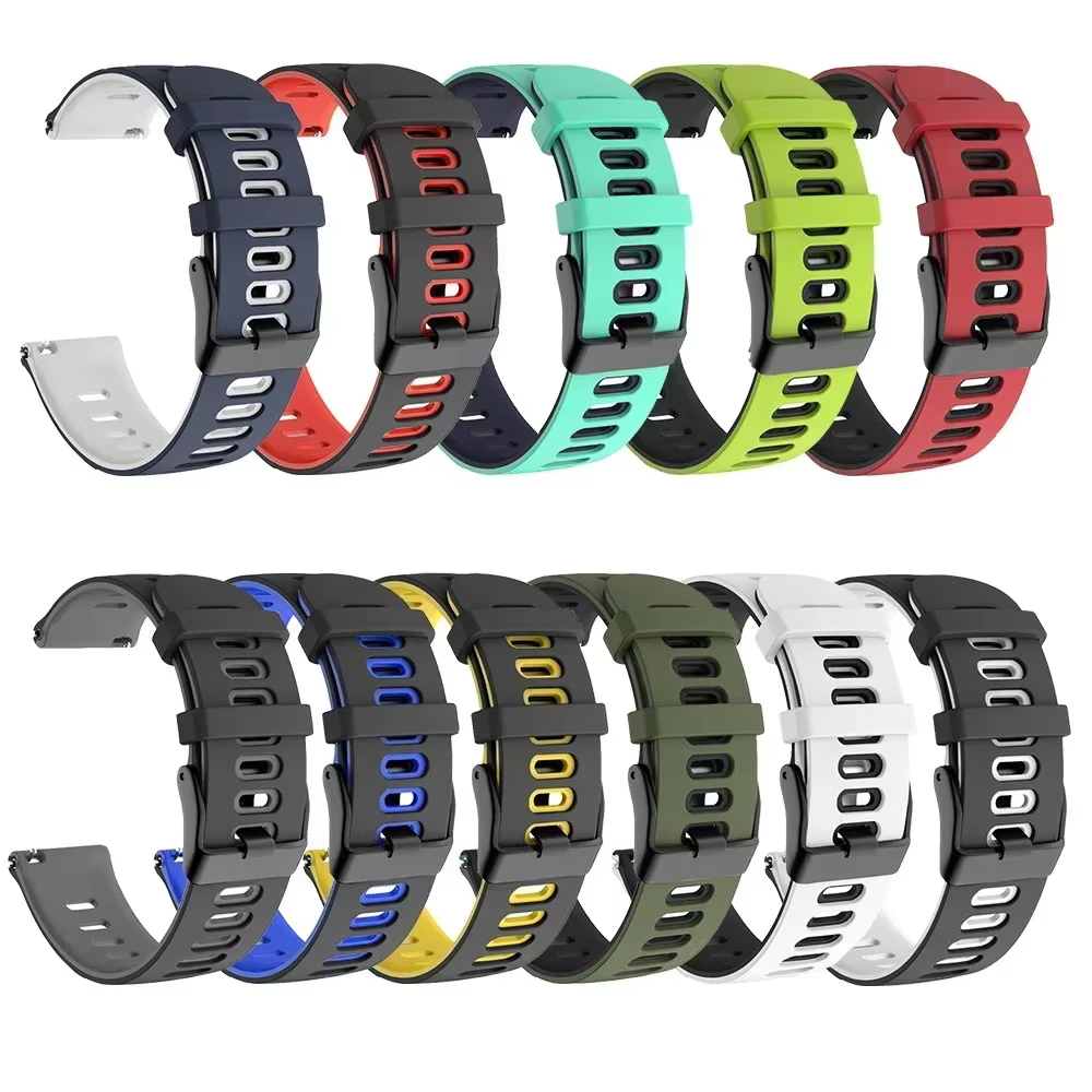 Bracelet en silicone bicolore pour montre connectée Black Shark Run