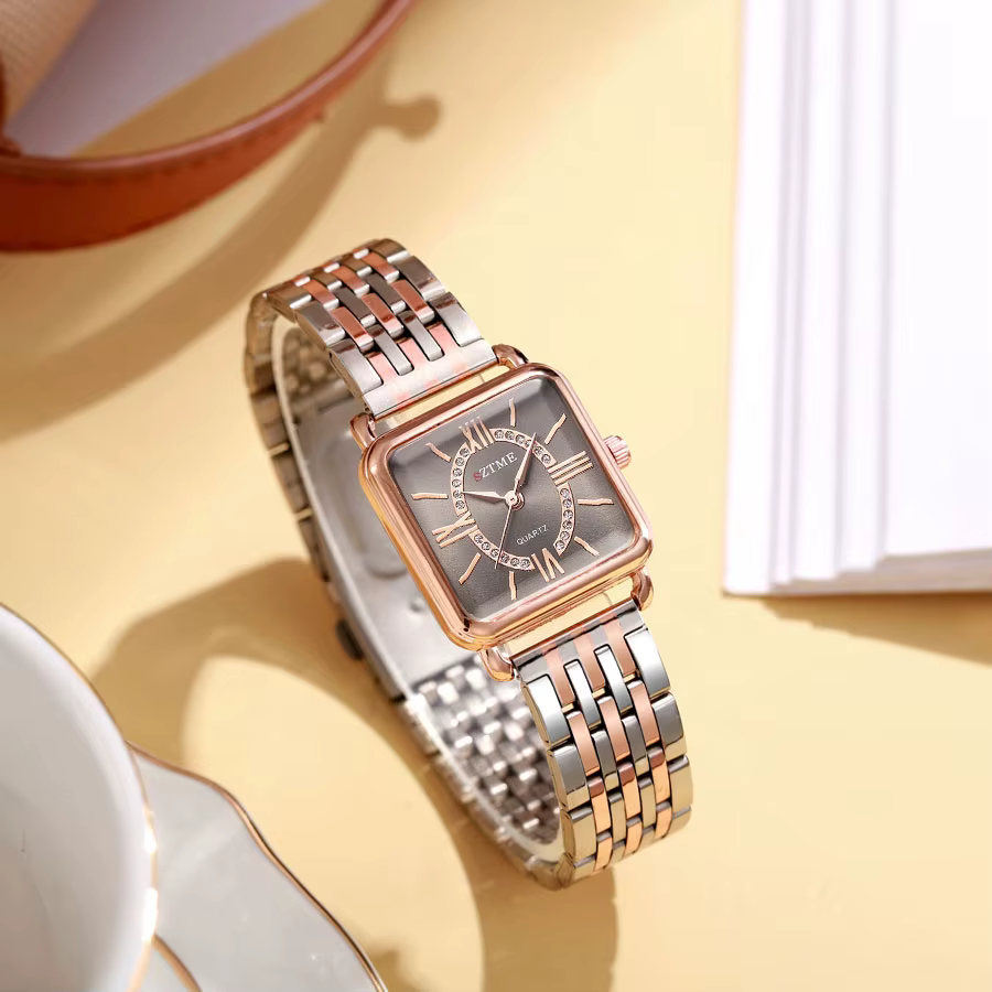 Montre carrée de luxe tendance pour femme de la marque SZTME